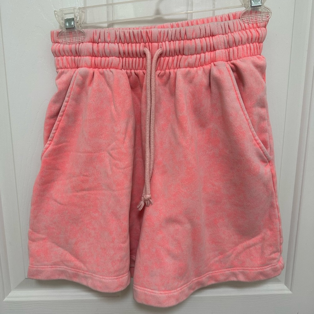 0135 wild fable Coral Pink Drawstring Athletic Lounge Shorts women’s size XS